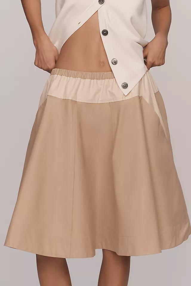 Maeve Safari A-Line Knee-Length Circle Skirt Product Image