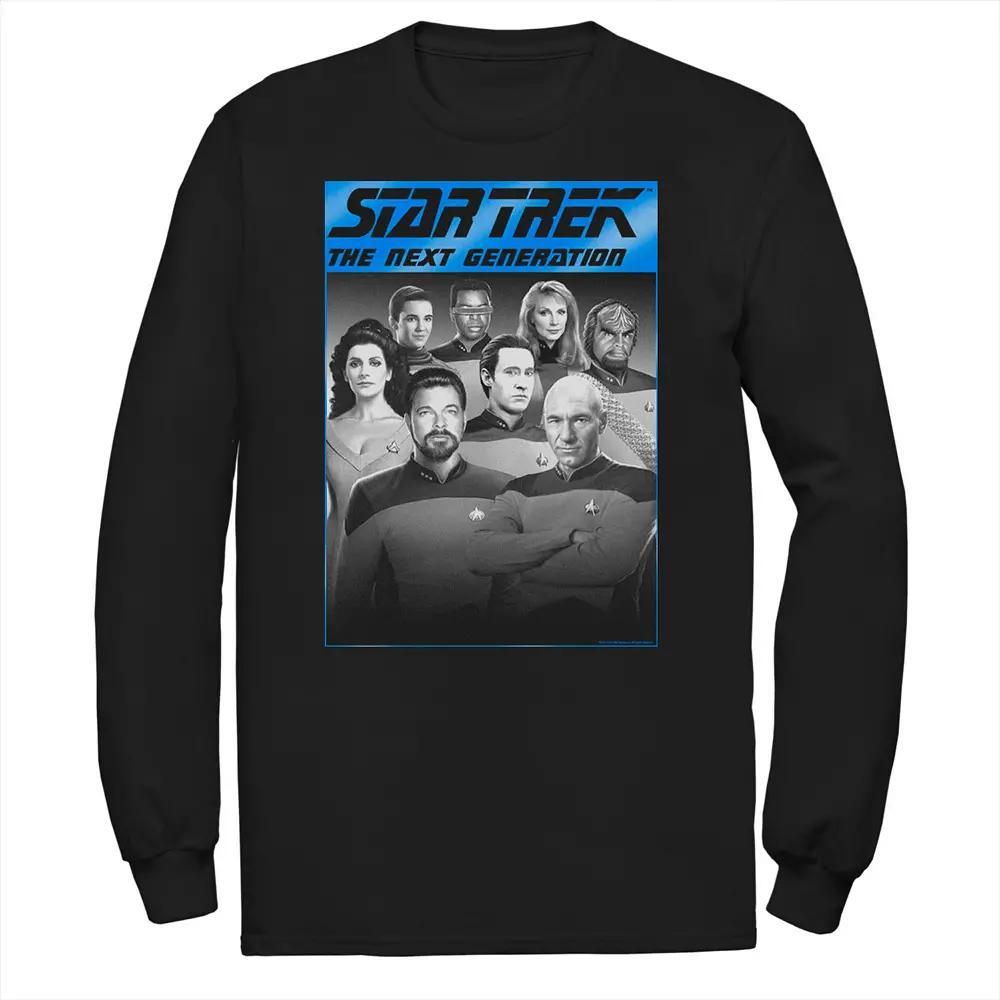 Men's Star Trek Next Generation Group Shot Tee, Size: Medium, Black Product Image