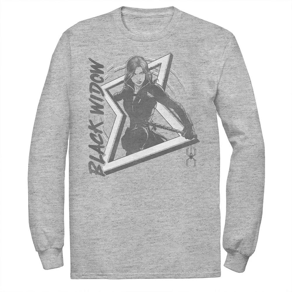 Men's Marvel Widow's Bite Tee, Size: XXL, Athletic Grey Product Image