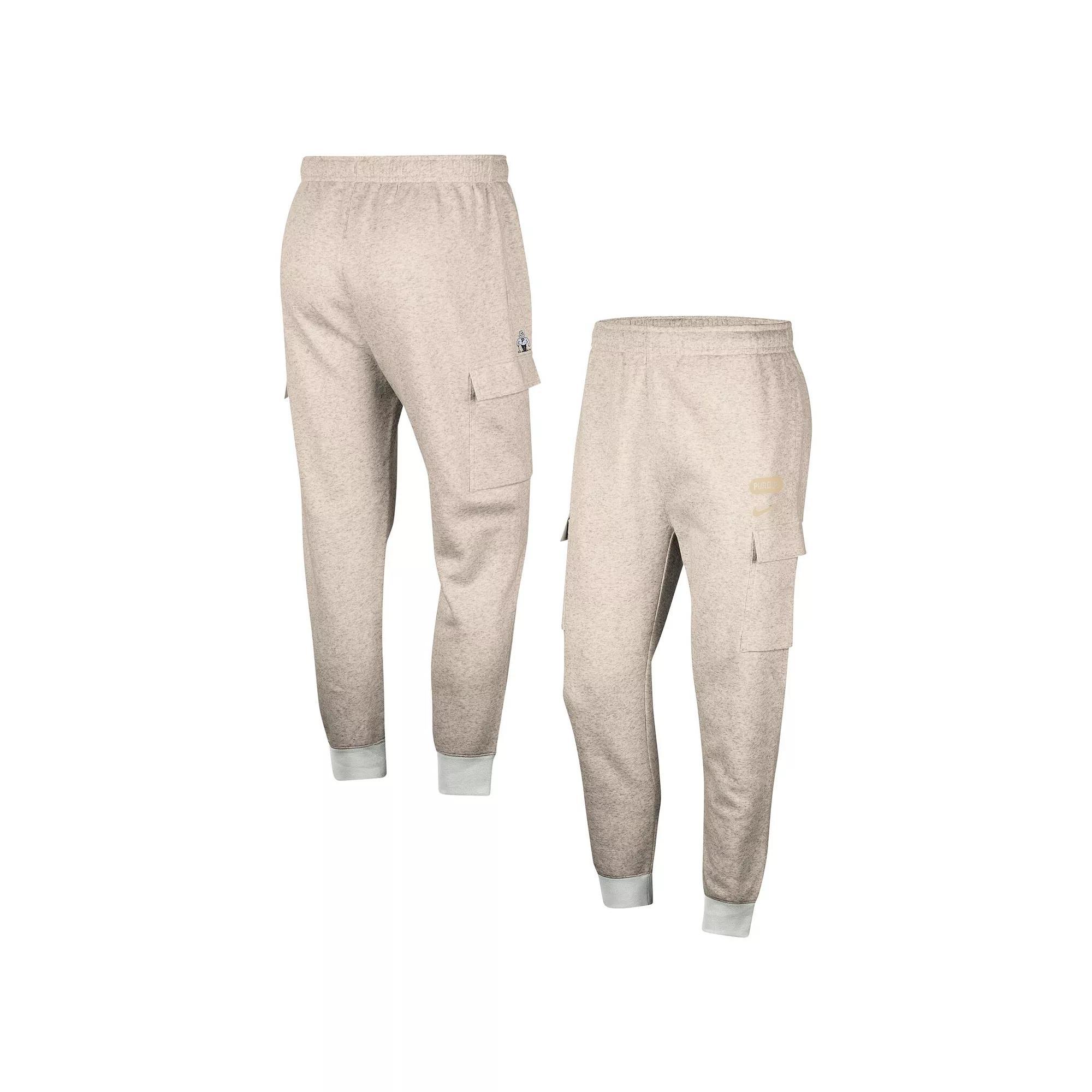 Men's Nike Heather Gray Purdue Boilermakers Club Cargo Jogger Pants, Size: 3XL, Grey Product Image