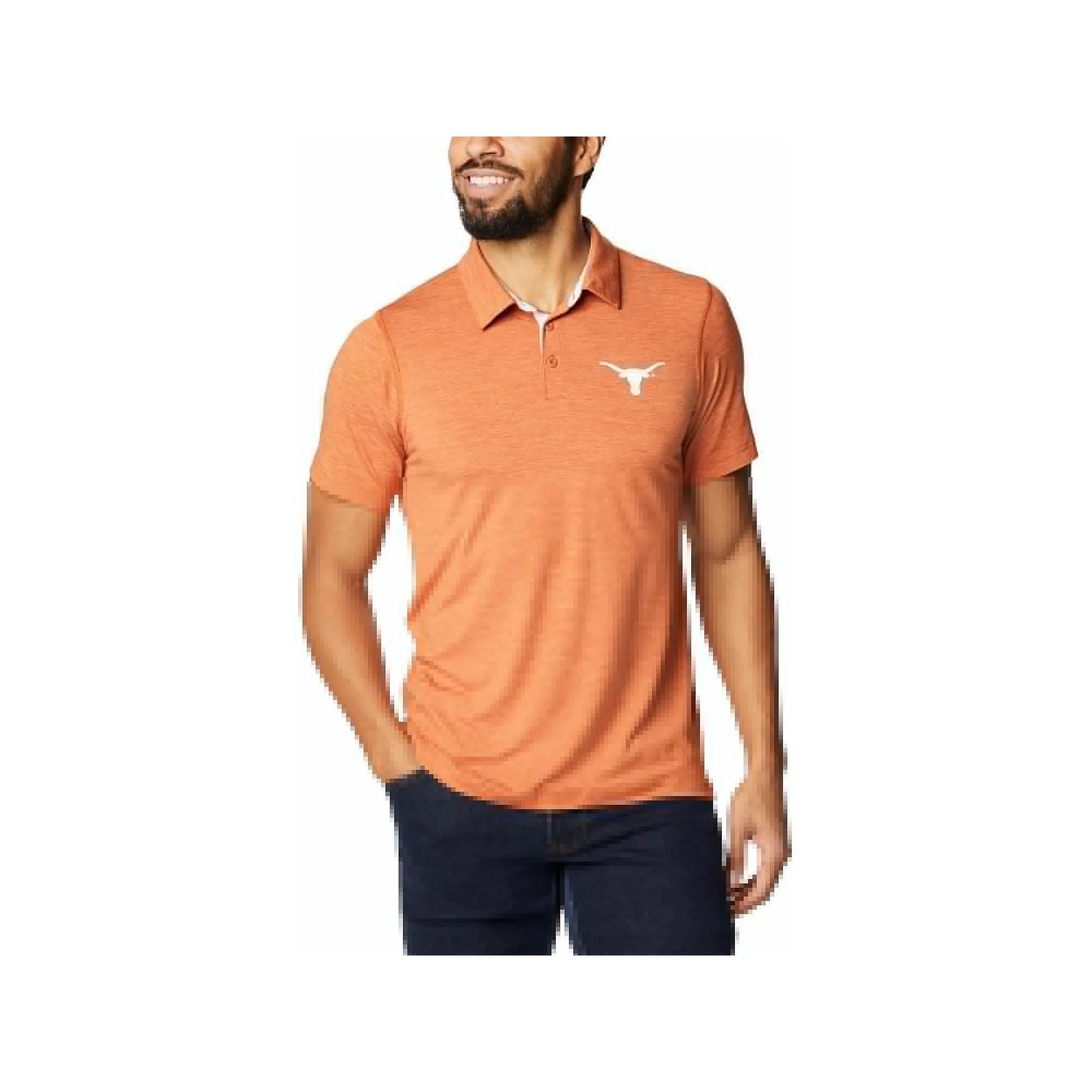 Men's Columbia Texas Orange Texas Longhorns Tech Trail Omni-Wick Polo, Size: Large Product Image
