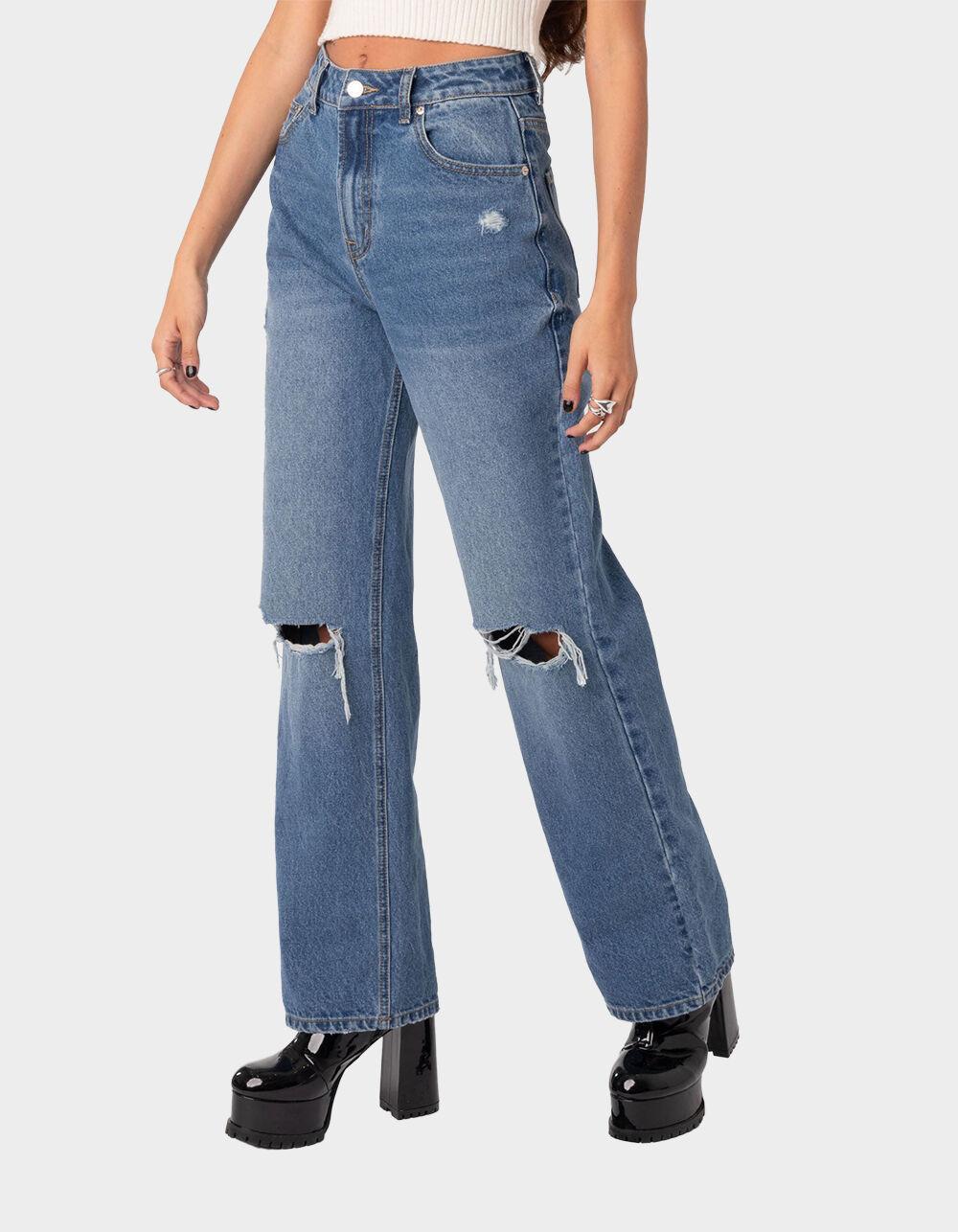 EDIKTED Lori High Rise Wide Leg Jeans Product Image
