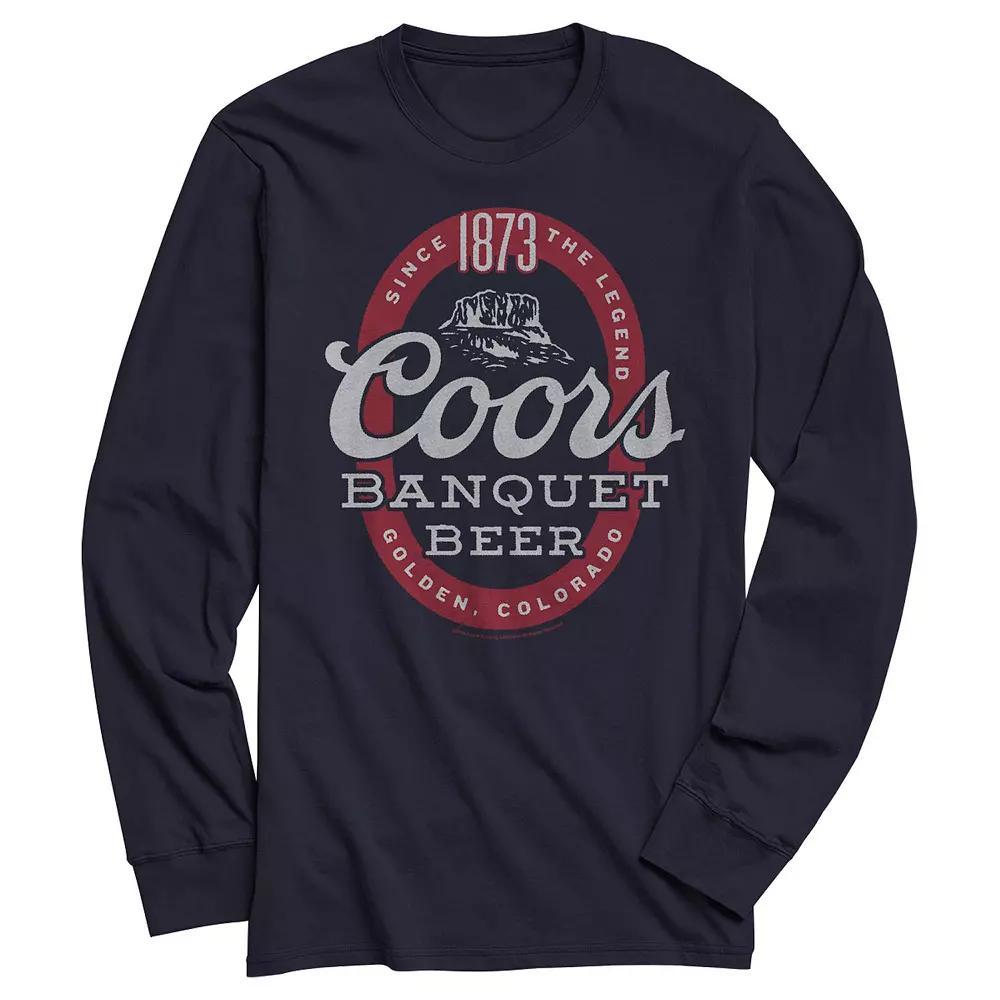 Men's Coors Banquet Beer Graphic Tee, Size: Large, Blue Product Image