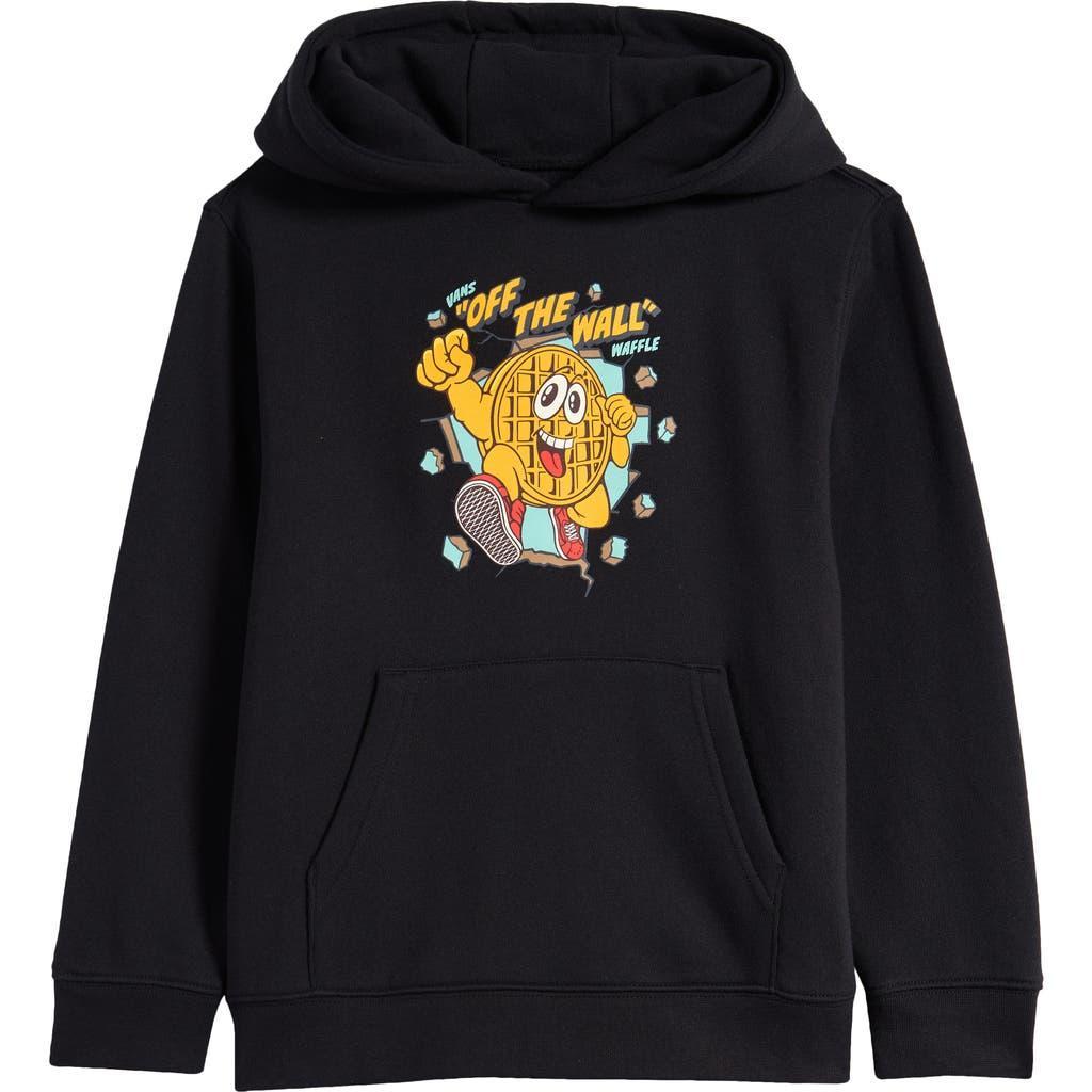 Vans Kids' Waffle Man Graphic Hoodie in Black at Nordstrom, Size 4 Product Image