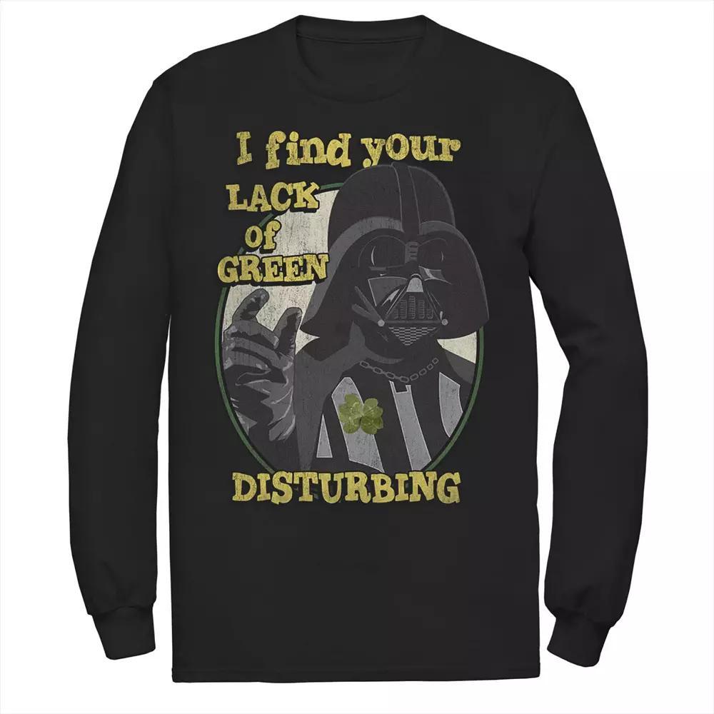 Men's Star Wars Darth Vader I find Your Lack Of Green Disturbing Tee, Size: Large, Black Product Image