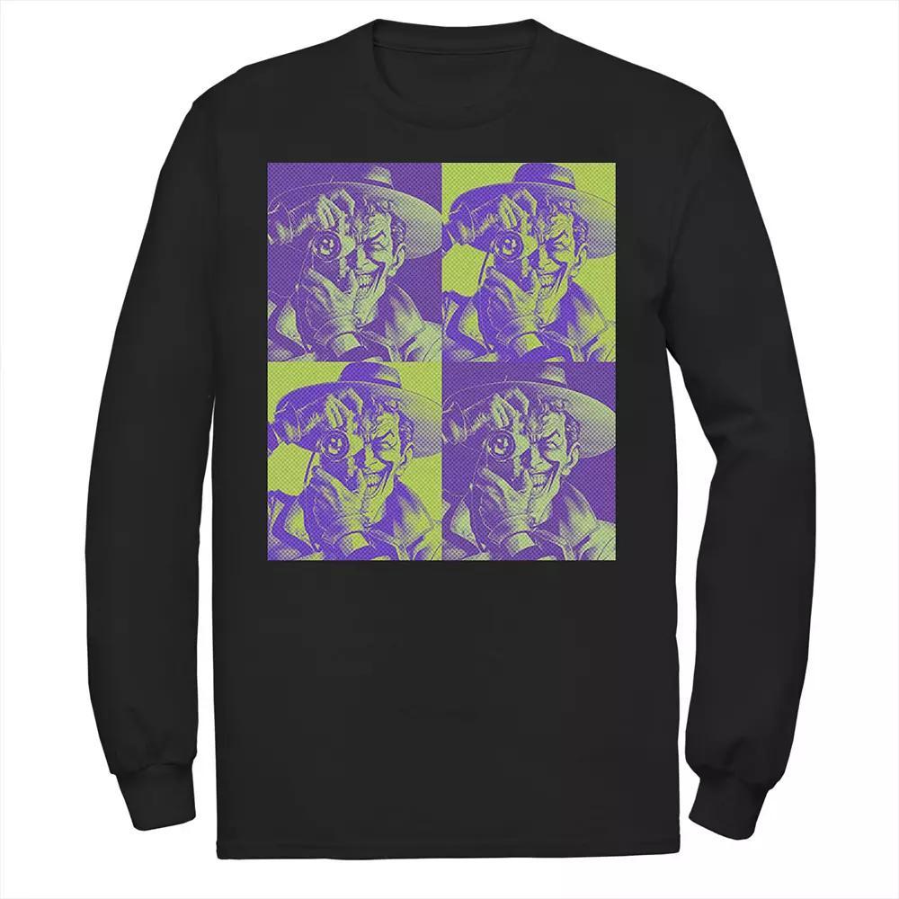 Men's DC Batman The Joker Halftone Popart Tee, Size: Large, Black Product Image