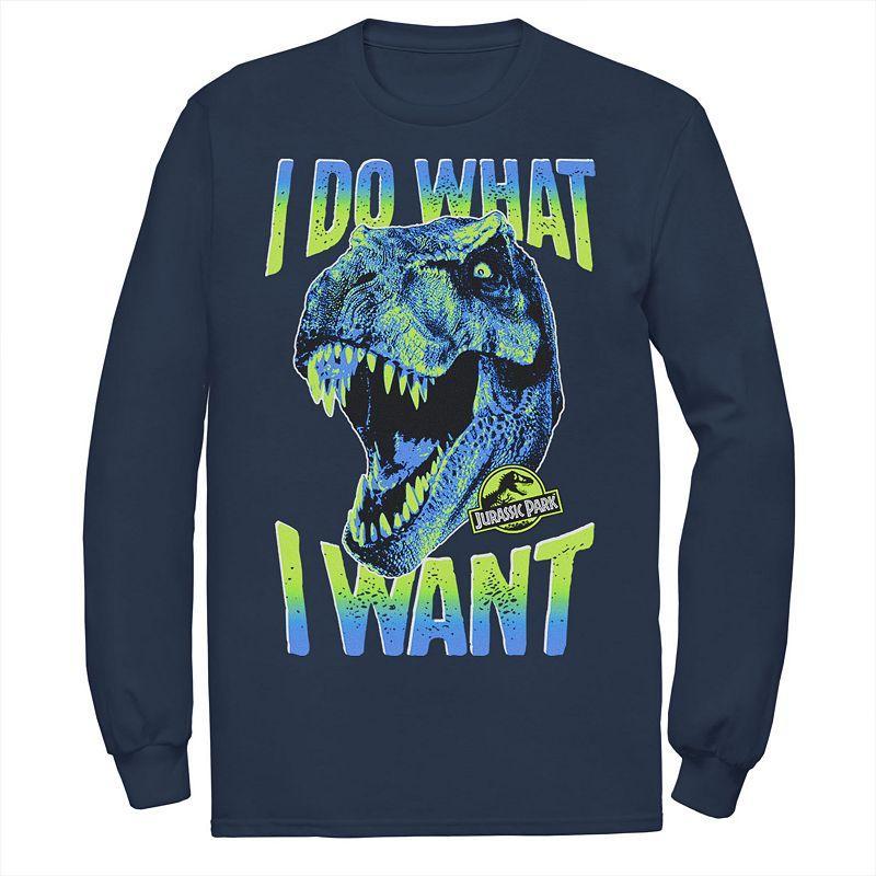 Men's Jurassic Park T-Rex I Do What I Want Tee, Size: XXL, Blue Product Image