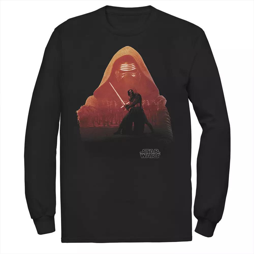 Men's Star Wars Back Up Long Sleeve Tee, Size: Small, Black Product Image