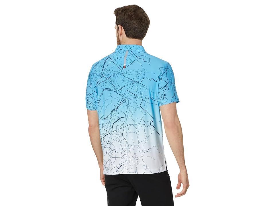Jamie Sadock Runaway Short Sleeve Polo (Jet) Men's Short Sleeve Knit Product Image