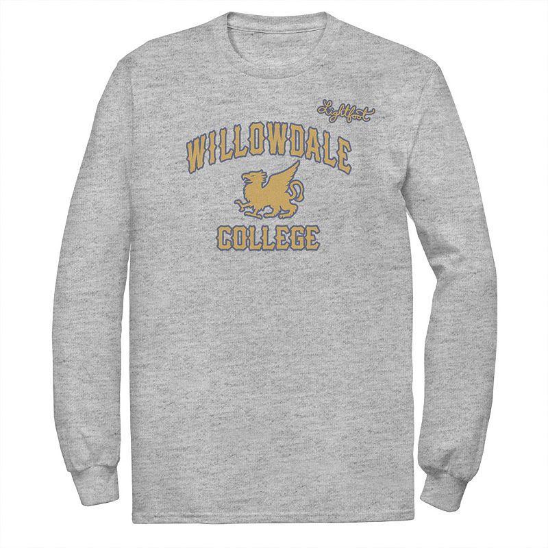 Disney / Pixar's Onward Men's Willowdale College Logo Tee, Size: Small, Athletic Grey Product Image