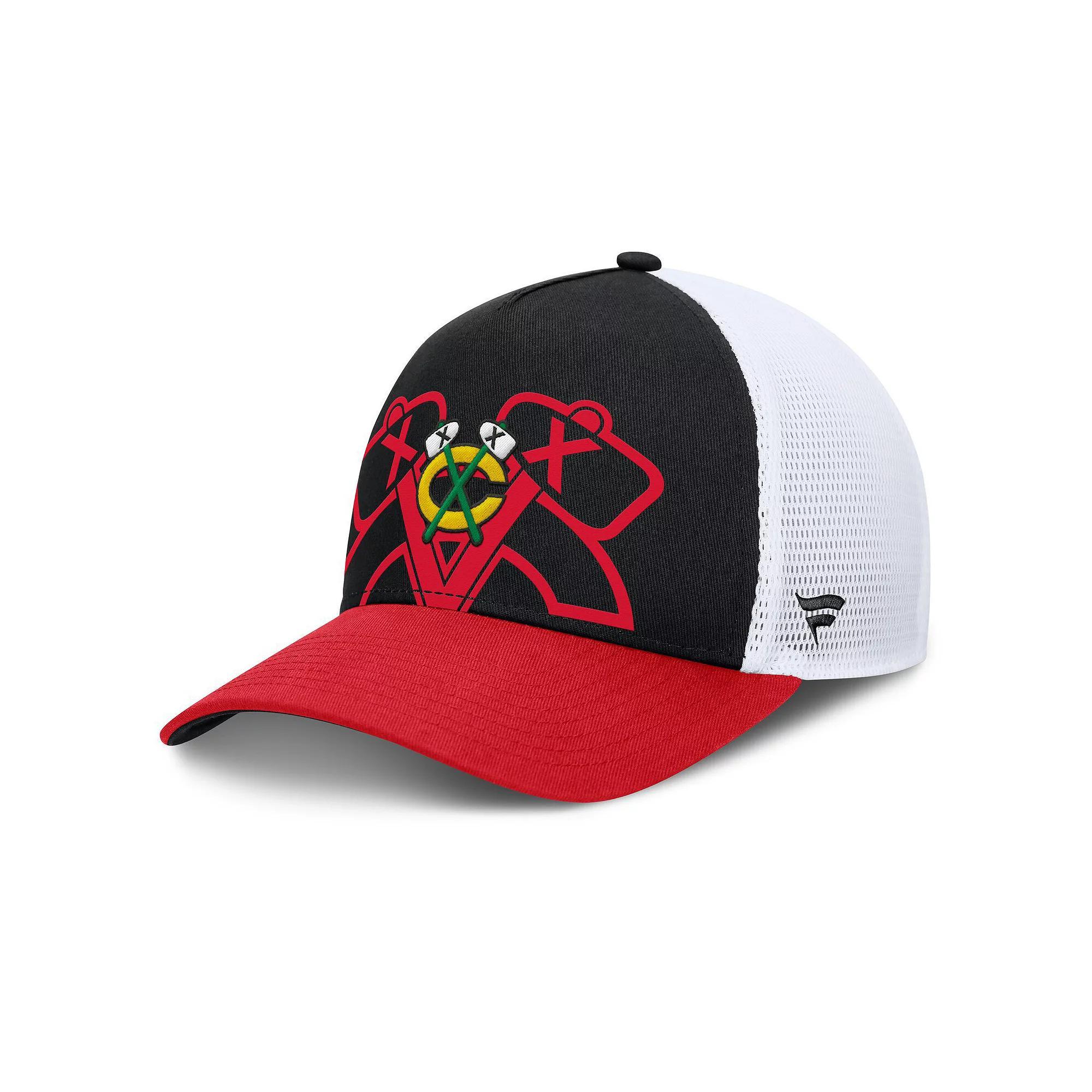 Mens Fanatics /Red Chicago hawks Authentic Pro A-Frame Rink Adjustable Hat Product Image