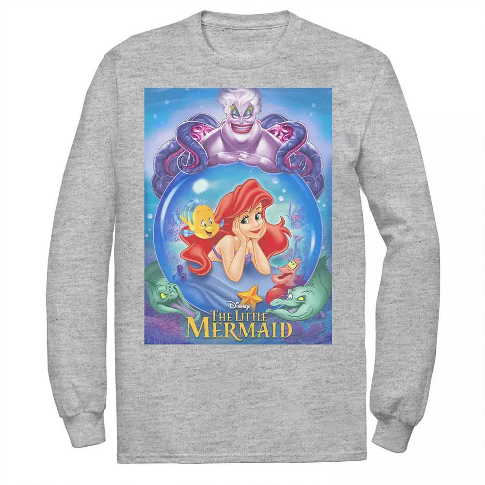 Disney's The Little Mermaid Ariel And Ursula Men's Poster Tee, Size: Large, Athletic Grey Product Image