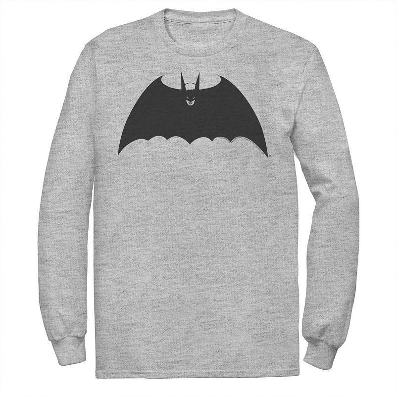 Men's DC Comics Batman Front Portrait Logo Tee, Size: Medium, Athletic Grey Product Image