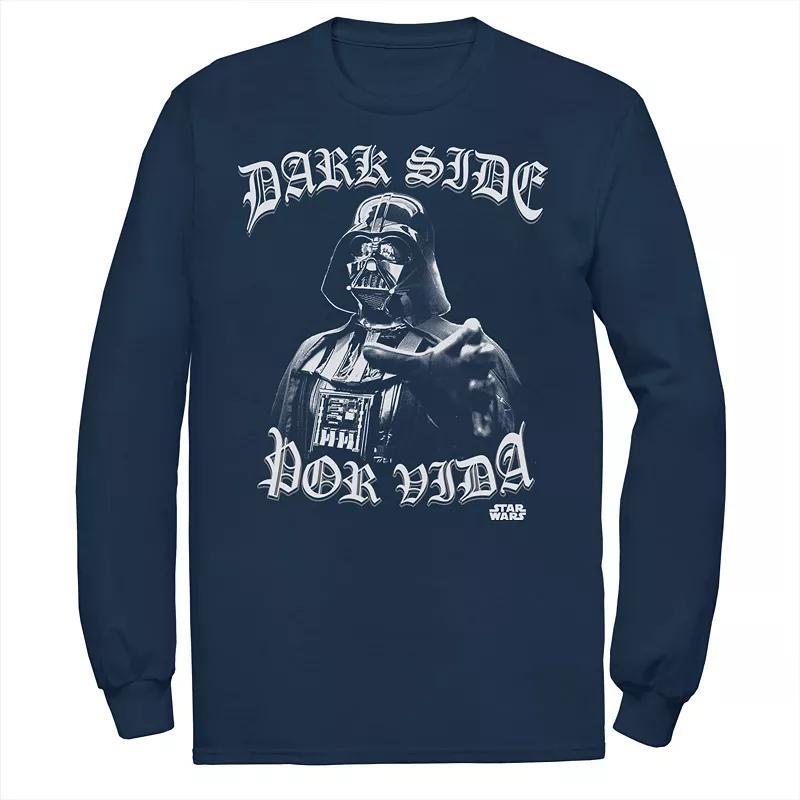 Men's Gonzales Darth Vader Dark Side Por Vida Portrait Tee, Size: Small, Blue Product Image