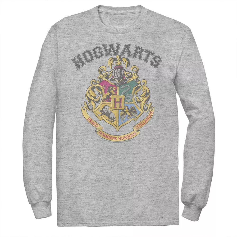Men's Harry Potter Vintage Logo Tee, Size: Large, Athletic Grey Product Image