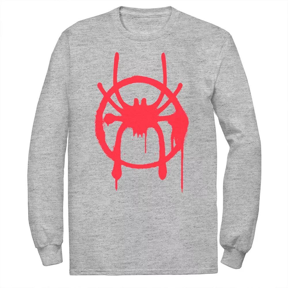 Big & Tall Marvel Spiderverse Miles Symbol Tag Tee, Men's, Size: 5XL, Athletic Grey Product Image