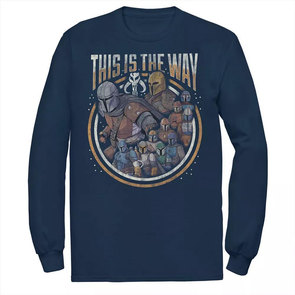 Men's Star Wars The Mandalorian Group Shot This Is The Way Tee, Size: XXL, Blue Product Image