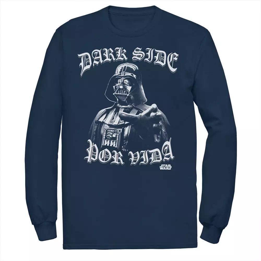 Men's Gonzales Darth Vader Dark Side Por Vida Portrait Tee, Size: Small, Blue Product Image