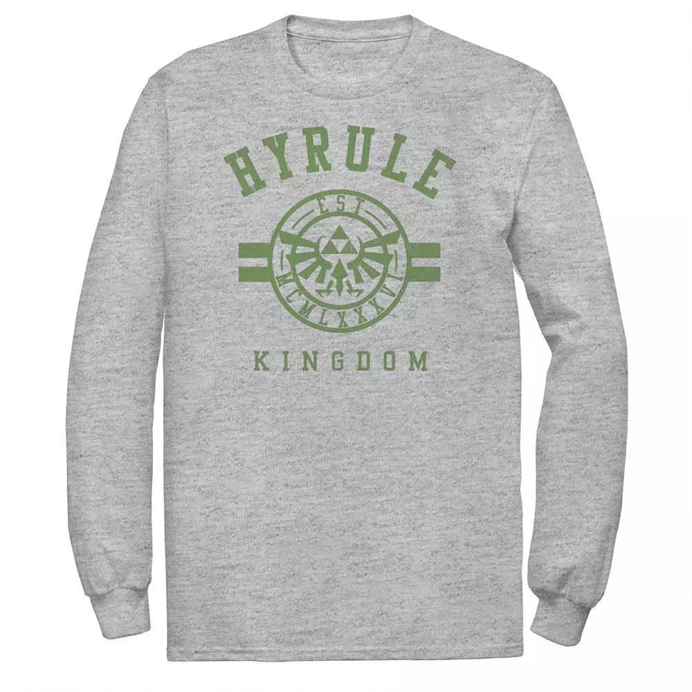 Big & Tall The Legend of Zelda Hyrule Kingdom Crest Tee, Men's, Size: 3XL, Athletic Grey Product Image