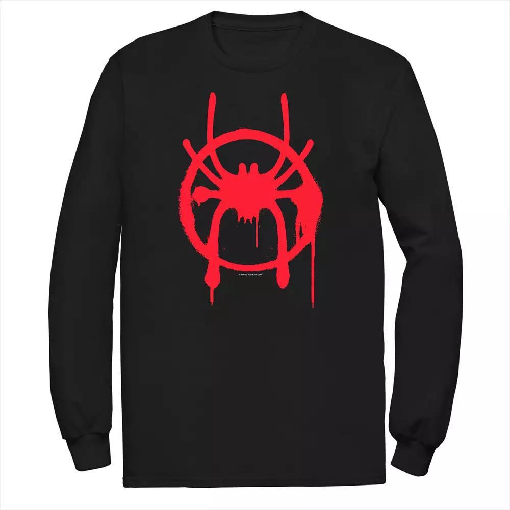 Big & Tall Marvel Spiderverse Miles Symbol Tag Tee, Men's, Size: 3XL, Black Product Image