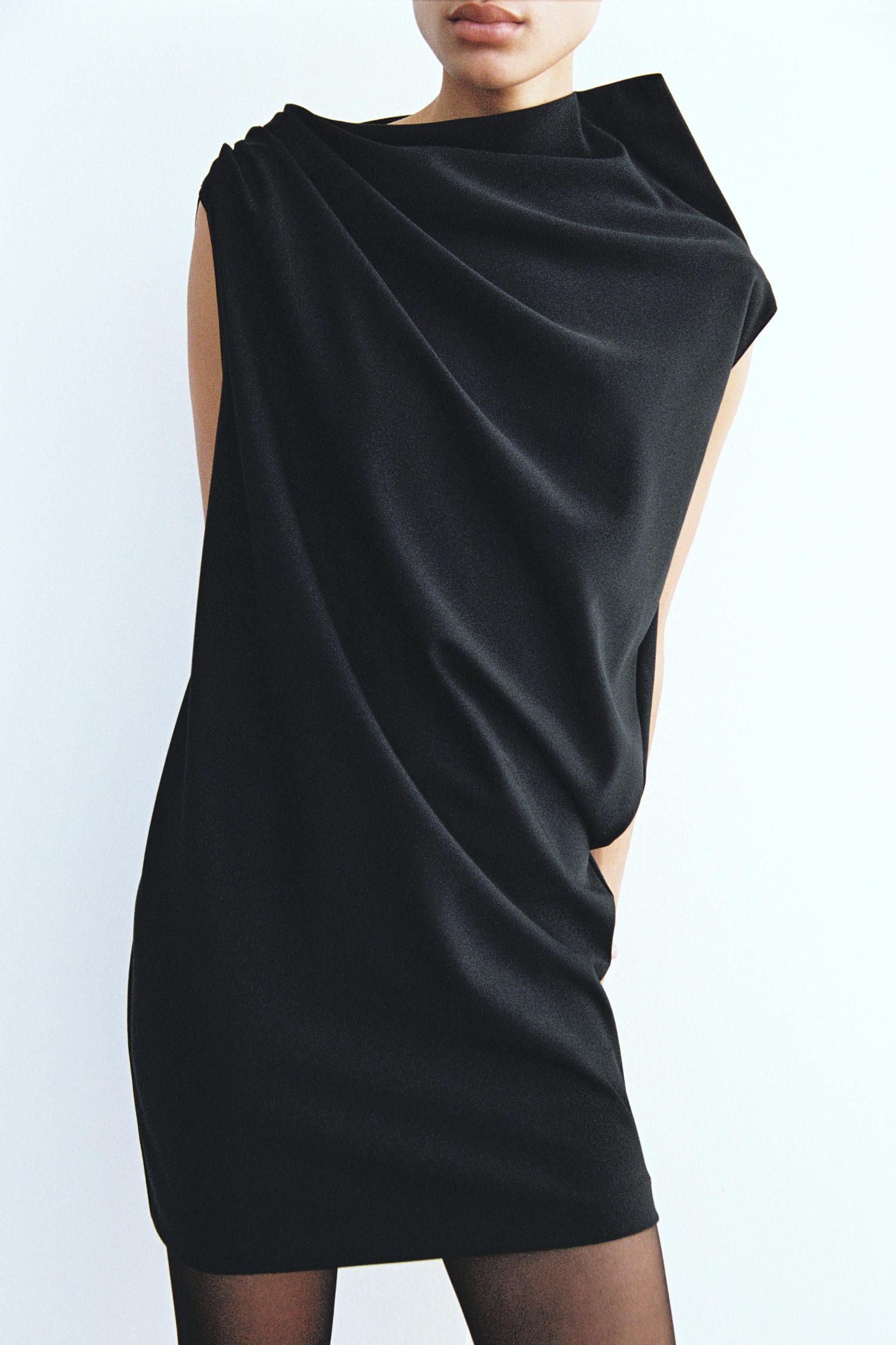 SHORT DRESS WITH RUCHING Product Image