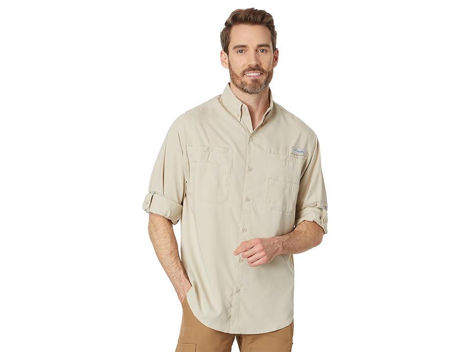 Men's Columbia PFG UPF 40 Tamiami™ II Long Sleeve Button-Down Shirt, Size: Medium, Blue Product Image