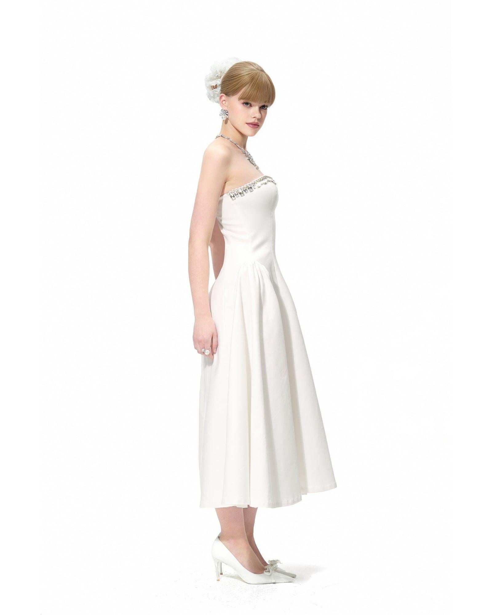 Nicolette Dress (White) Product Image