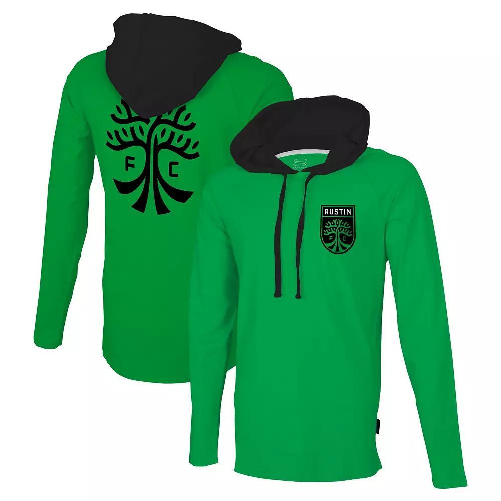 Men's Stadium Essentials Green Austin FC Tradition Raglan Hoodie Long Sleeve T-Shirt, Size: XL, Afc Green Product Image