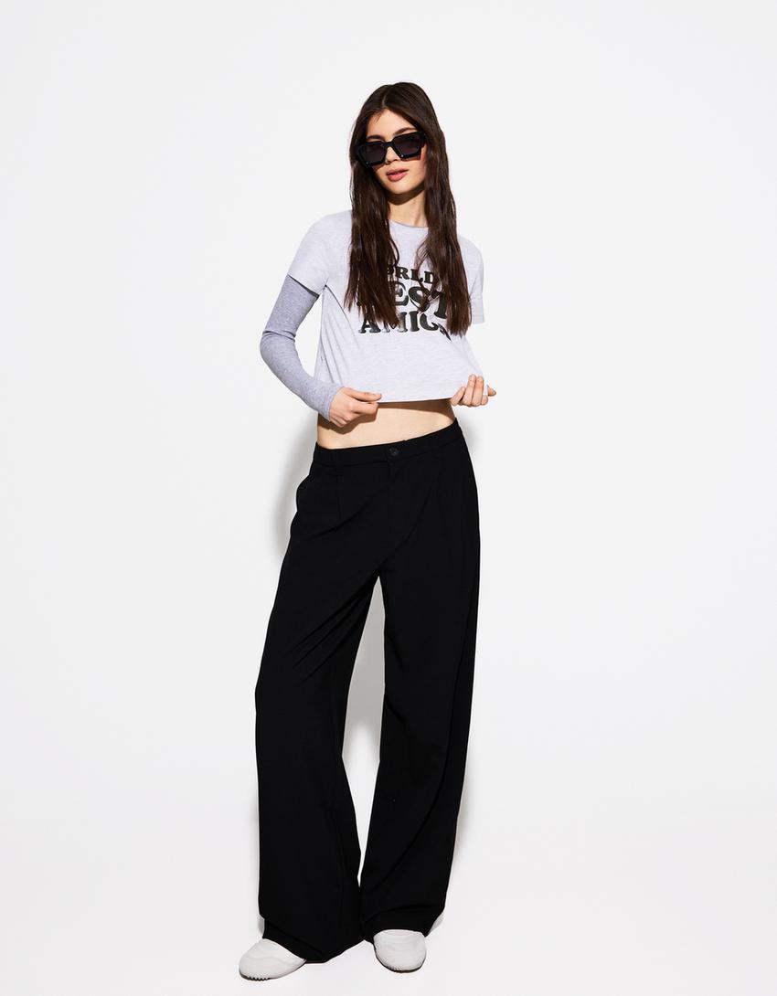 Low-rise baggy pants Product Image