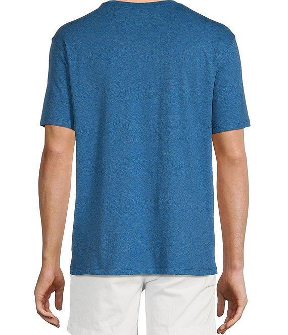 Roundtree & Yorke Short Sleeve Solid Heathered Pocket Crew T-Shirt Product Image