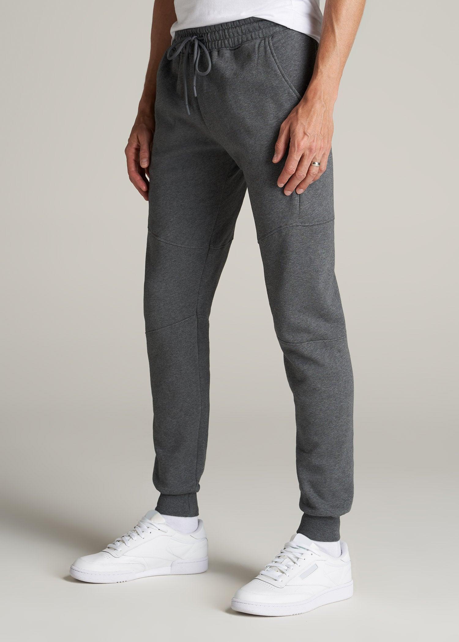 Wearever Fleece Joggers for Tall Men in Charcoal Mix Product Image