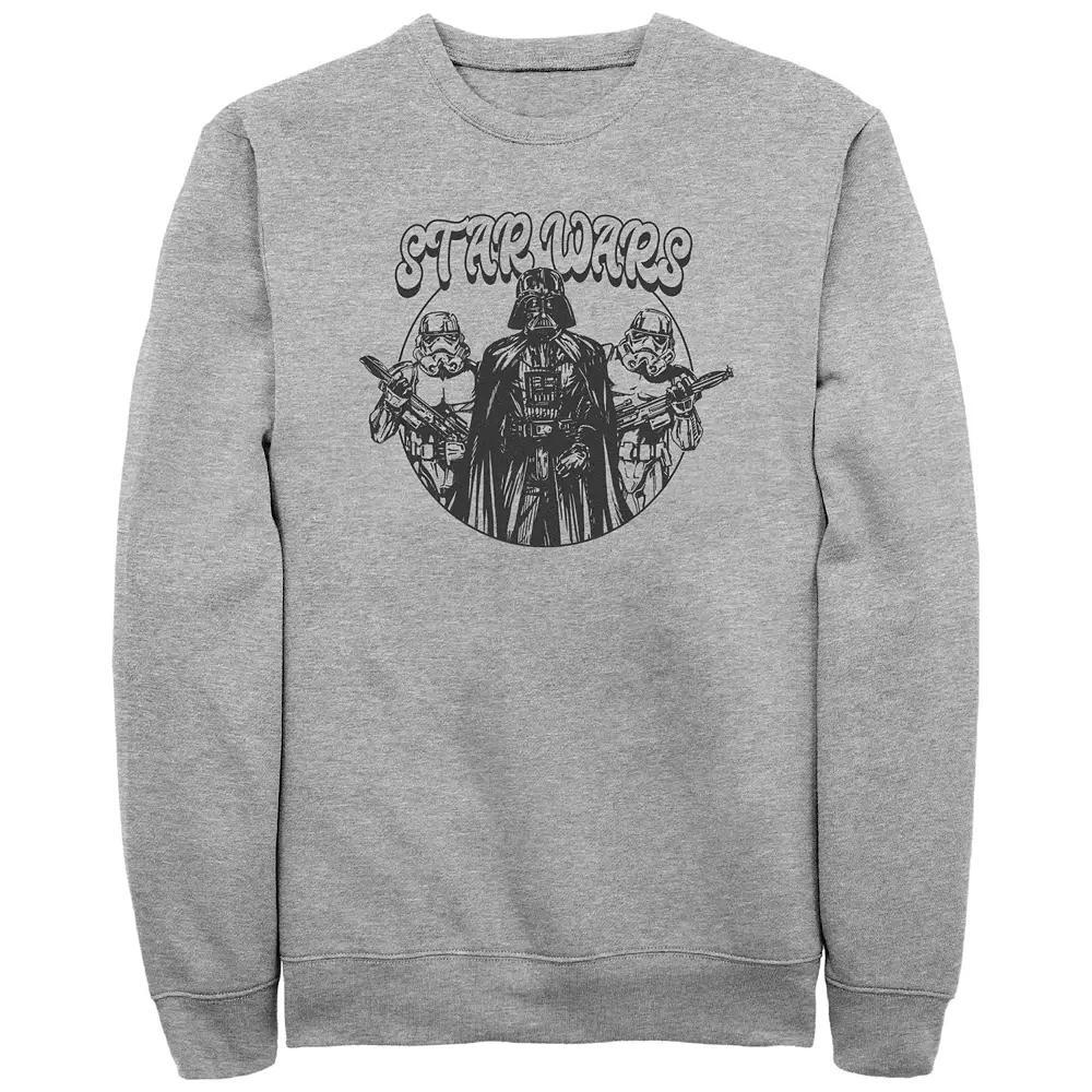 Men's Star Wars Dark Side Stamp Graphic Fleece, Size: XL, Athletic Grey Product Image