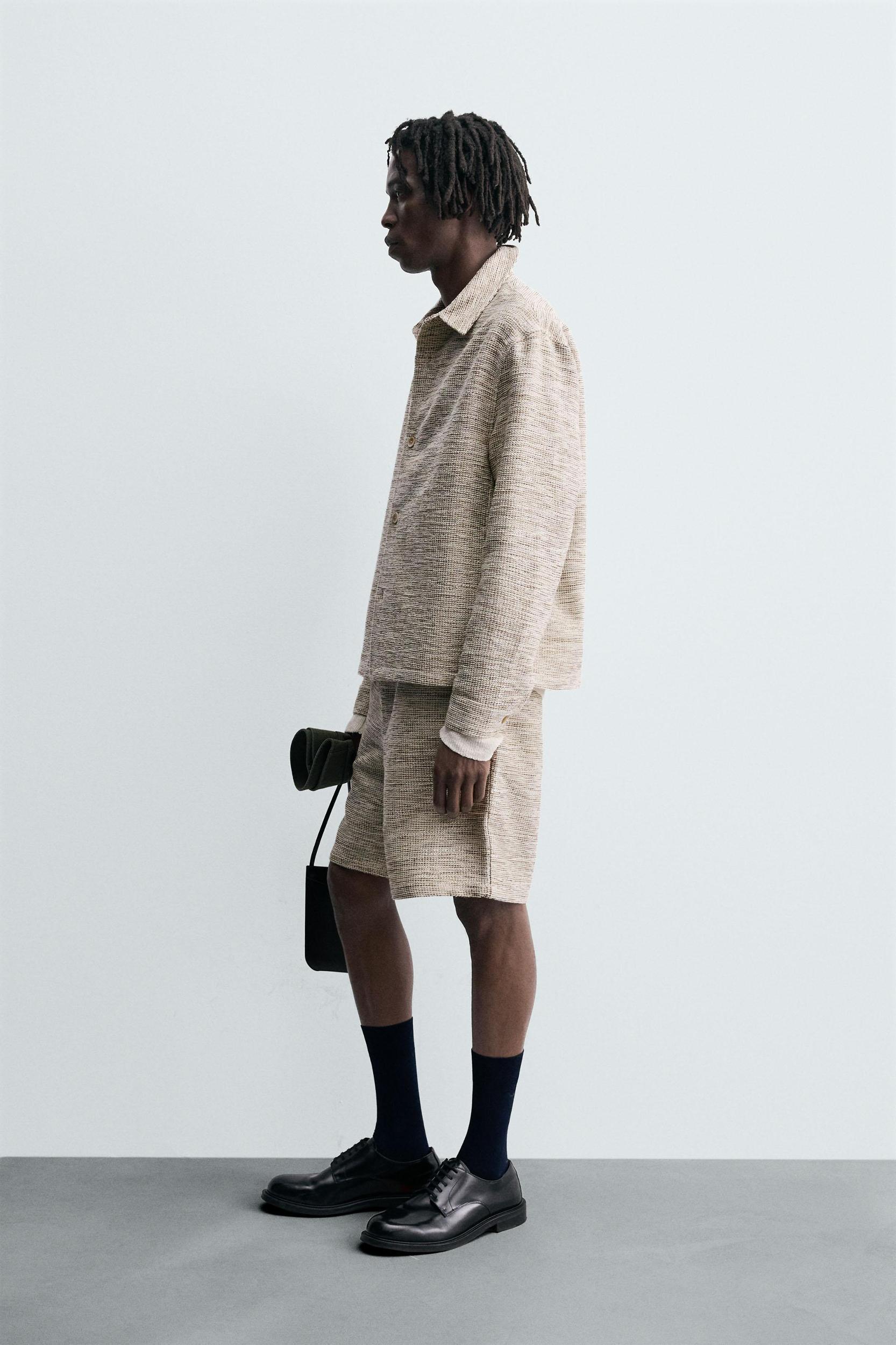 TEXTURED CONTRAST SHORTS Product Image