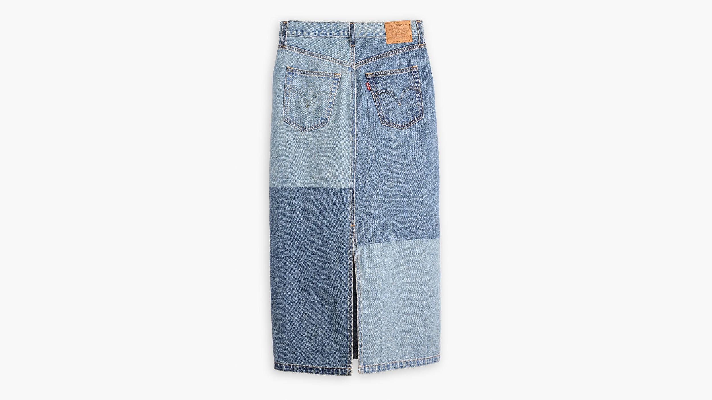Button Midi Skirt Product Image