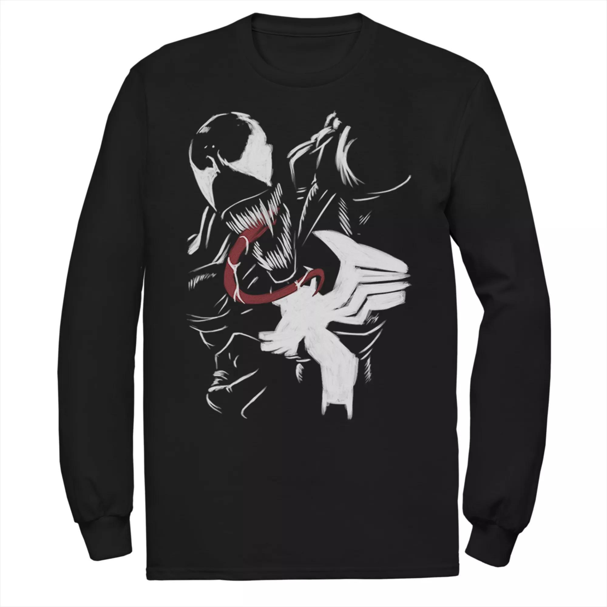 Men's Marvel Venom Paint Tee, Size: Small, Black Product Image