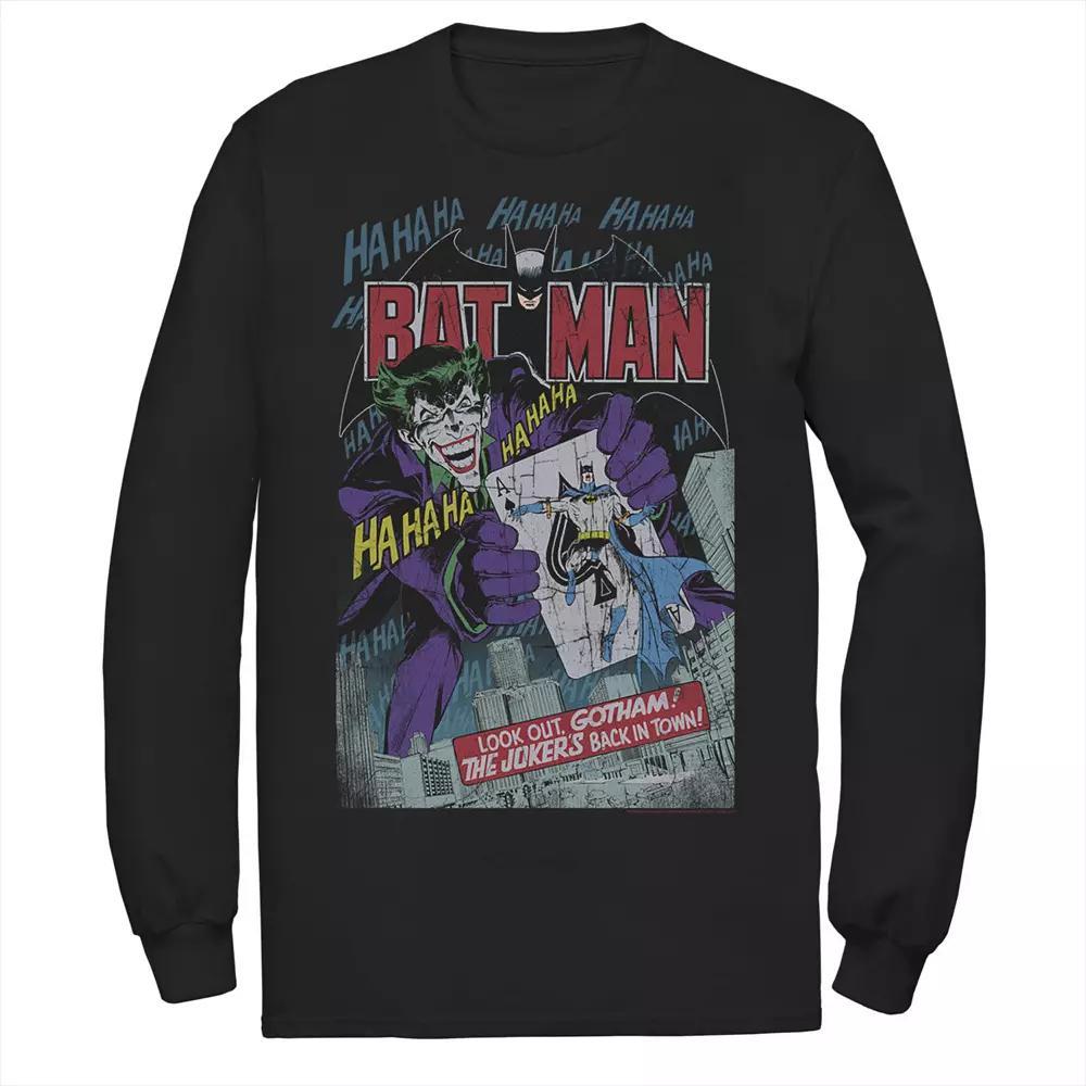 Men's DC Comics Batman And Joker Comic Cover Tee, Size: Small, Blue Product Image