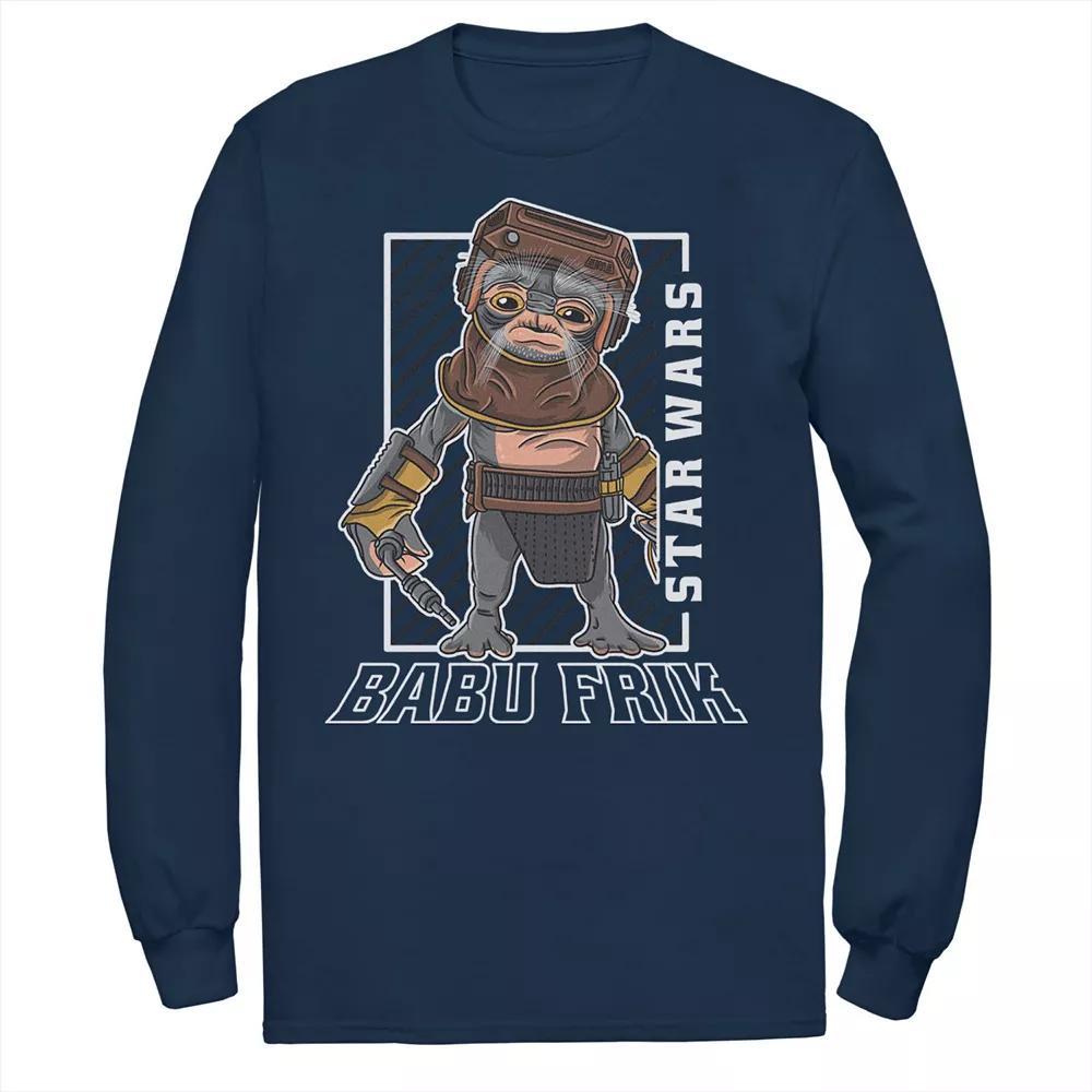 Men's Star Wars The Rise Of Skywalker Babu Frik Portrait Tee, Size: Large, Blue Product Image