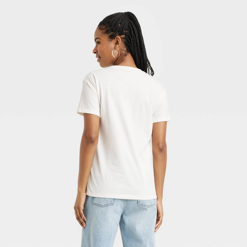 Women's Ford Bronco Short Sleeve Graphic T-Shirt - Off-White M: Relaxed Fit, Crew Neck, Lightweight Jersey, Machine Washable Product Image