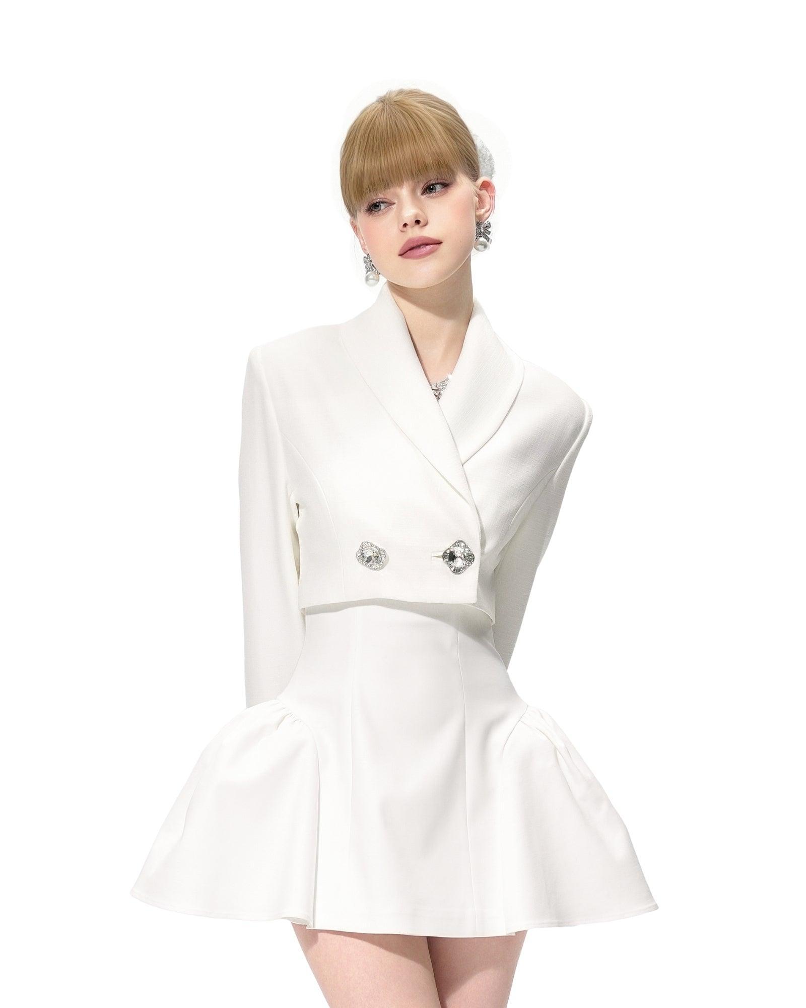 Flora Dress (White) Product Image