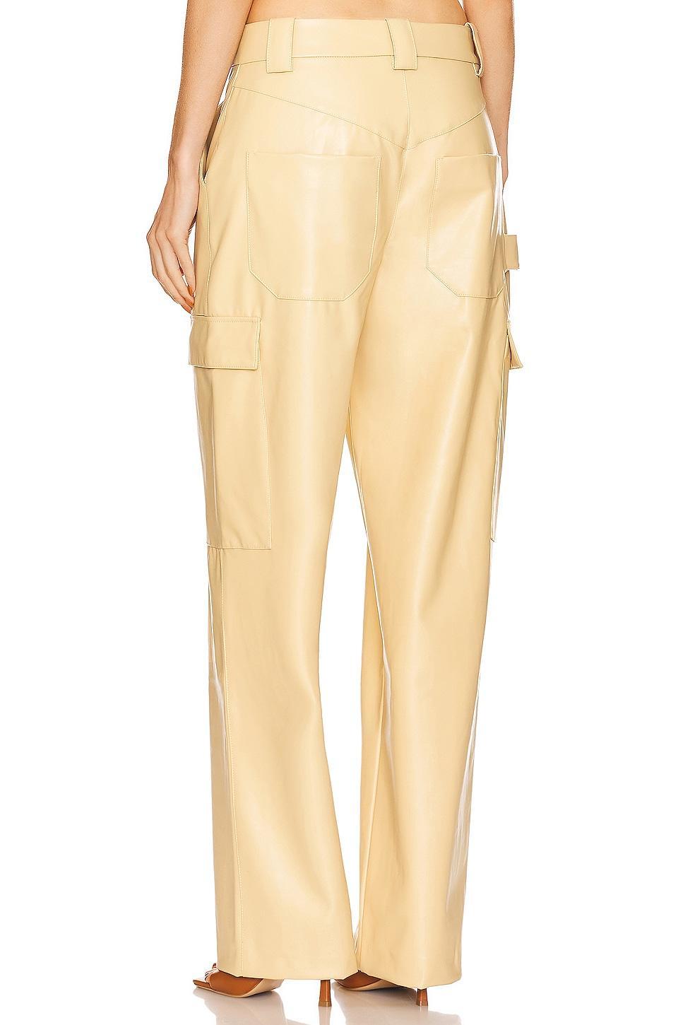 Waterbased Faux Leather Cargo Pant Helsa Product Image