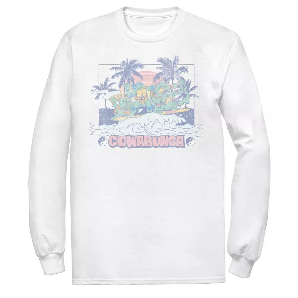Men's Teenage Mutant Ninja Turtles Cowabunga Surf Tee, Size: Large, White Product Image