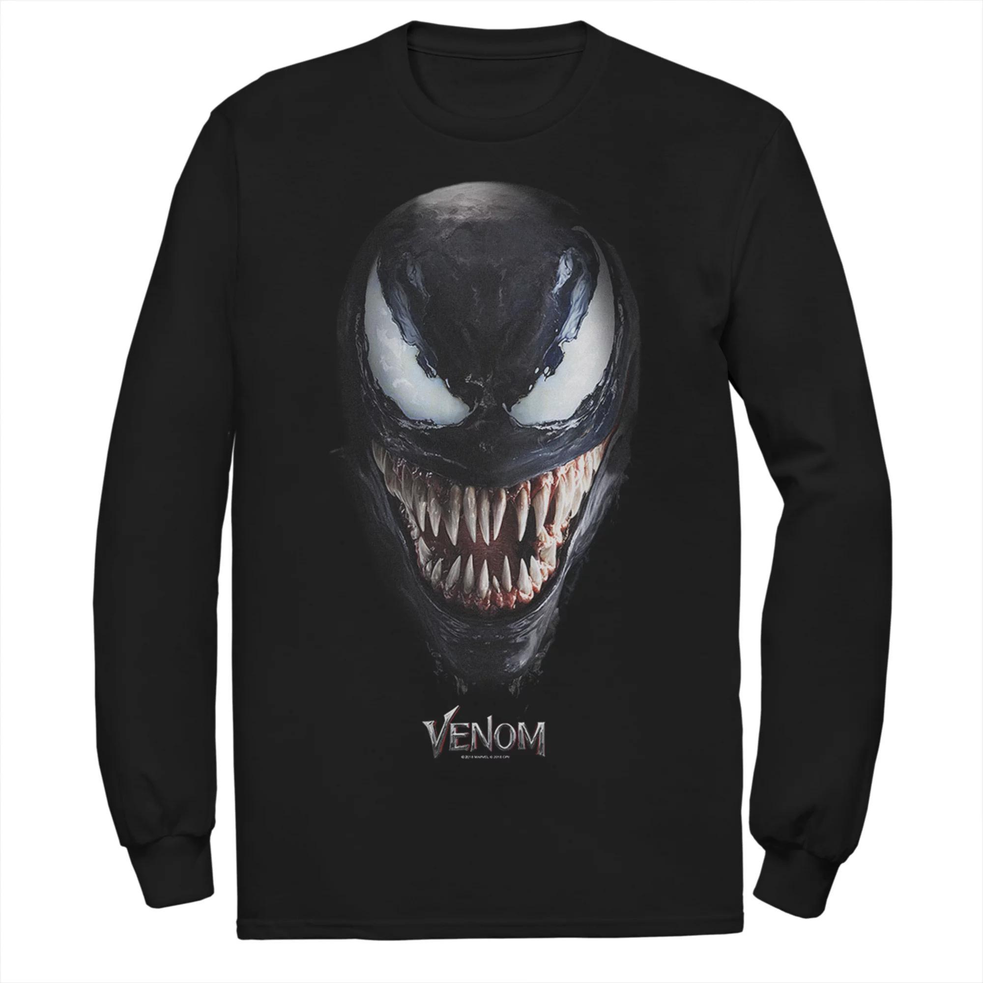 Men's Marvel Venom Big Face Tee, Size: Large, Black Product Image