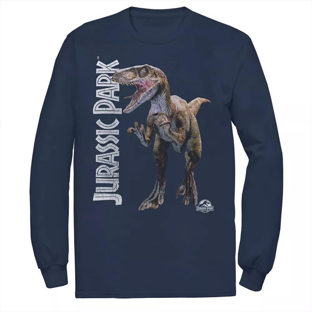 Men's Jurassic Park Velociraptor Full Body Tee, Size: Large, Black Product Image
