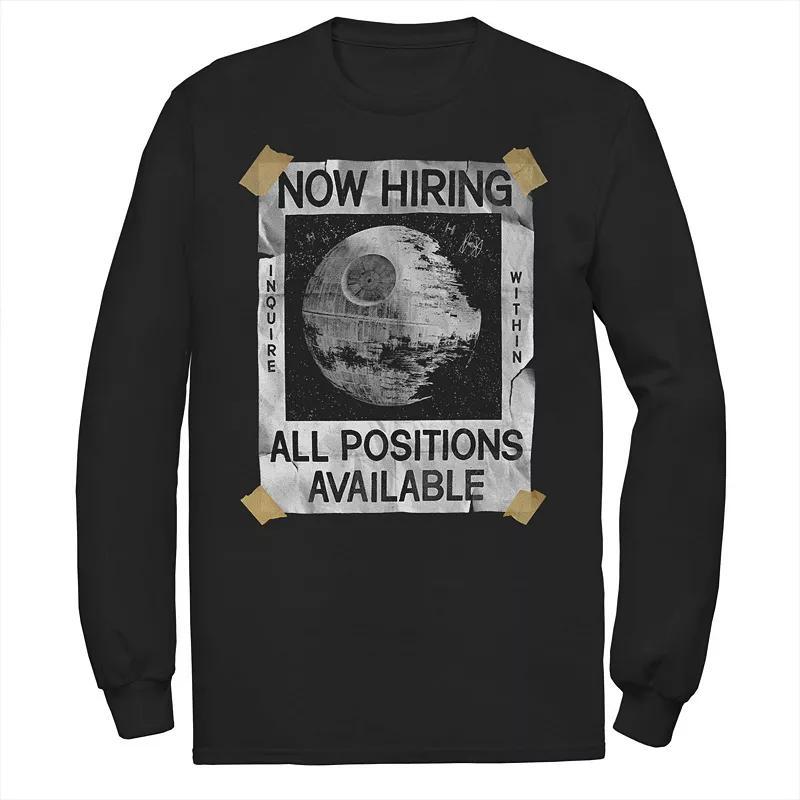 Men's Star Wars Now Hiring On The Death Star Tee, Size: Large, Blue Product Image