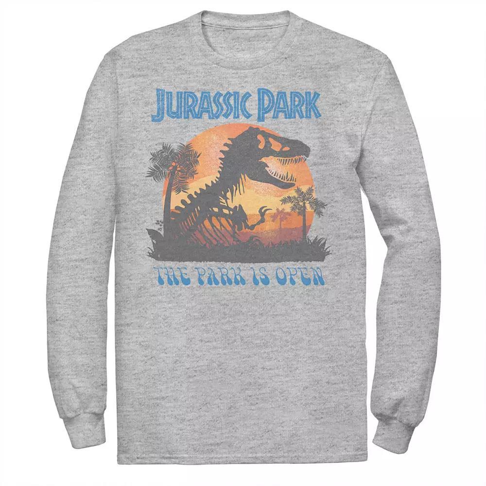 Men's Jurassic Park T Rex Sunset Portrait Tee, Size: XL, White Product Image