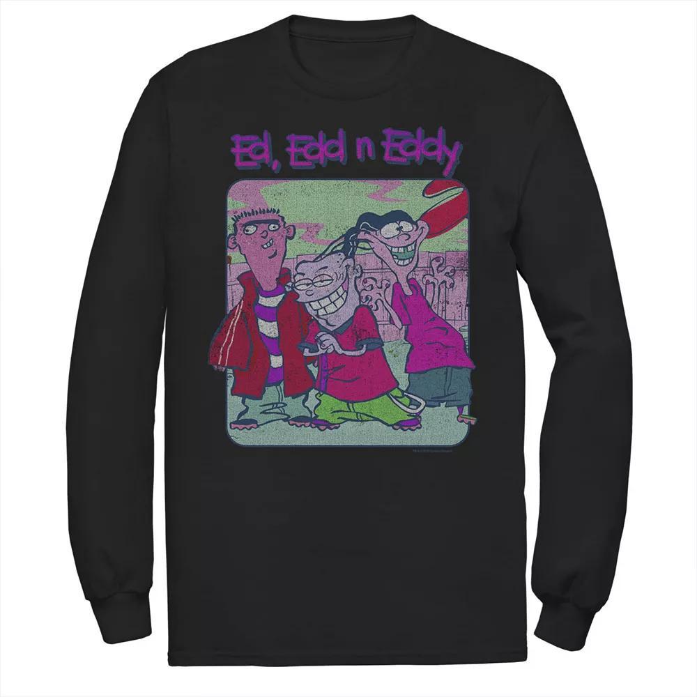 Men's Ed, Edd & Eddy Distressed Poster Tee, Size: Medium, Black Product Image