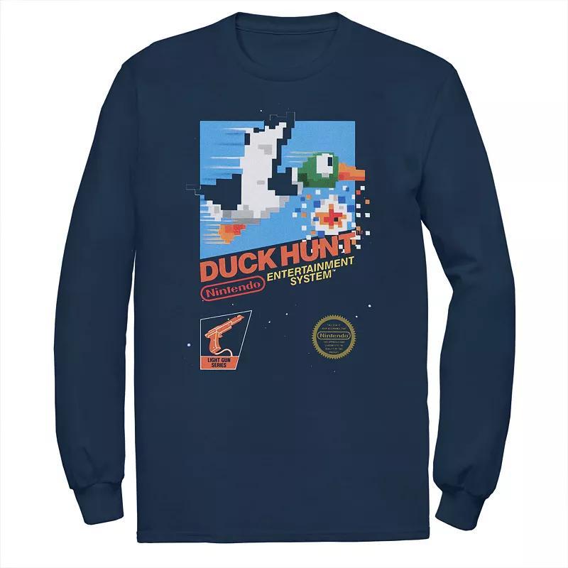 Big & Tall Nintendo Duck Hunt Videogame Cover Fleece Sweatshirt, Men's, Size: 4XL Tall, Blue Product Image