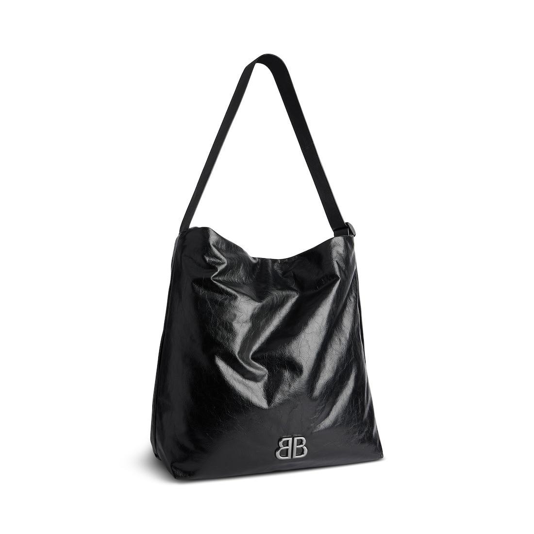 Men's Monaco Hobo Bag Medium in Black Product Image