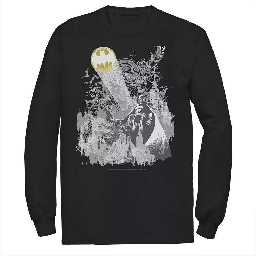 Men's DC Comics Batman Bat Signal Tee, Size: Small, Blue Product Image