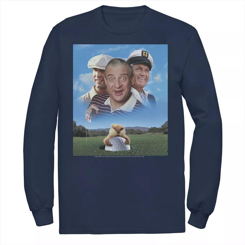 Men's Caddyshack Group Shot Poster Tee, Size: XXL, Blue Product Image